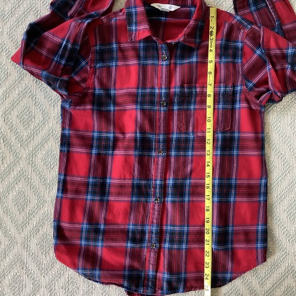 Old Navy The Classic Plaid Shirt Size Medium - Picture 7 of 8